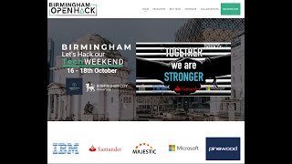 Live: Birmingham Open Hack 2020 Launch event