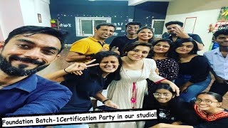 Foundation Batch-1Certification Party in our studio | Vlog#28 | #itsmadvlogs