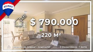 Casa com 3 dormitórios à venda, 220 m² por R$ 790.000,00 - Mirante de Jundiaí - Jundiaí/SP