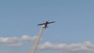 Sukhoi 31 Guido Racioppoli aerobatics pilot at Thiene Airshow 2021