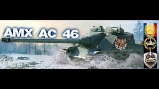 AMX AC 46 World of Tank Blitz Aced gameplay 3400 DMG