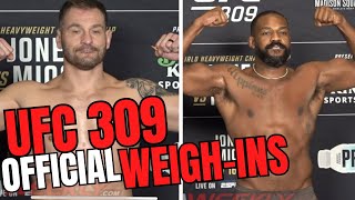 UFC 309 Official Weigh-Ins: Jon Jones vs Stipe Miocic