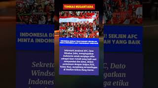 Sekjen AFC minta Indonesia jadi tuan rumah yang baik#ytshorts #short