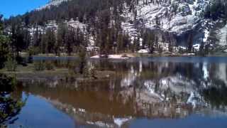 Cathedral Peak, Tresidder Peak from Upper Cathedral Lake