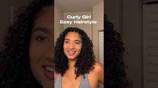 Easy non braid style ✨ #hairtutorial #curlyhairtutorial