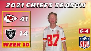 Kansas City Chiefs Fan REACTS to Week 10 vs. Raiders | KC 41-14 LV | 2021 NFL Season