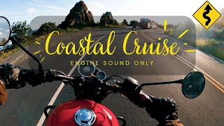 Royal Enfield Meteor 350 on a New Zealand Coastal Cruise - ASMR - POV - RAW Engine Sound Only