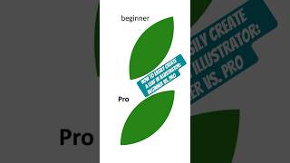 How to easily create a leaf in Illustrator: Beginner vs. Pro #adobeillustrators #art #design