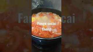 Fange sucai thong (soup kentang tomat wortel bawang bombay ) #dedevlog