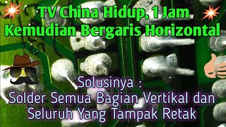 TV China Hidup, 1 Jam Kemudian Bergaris Horizontal