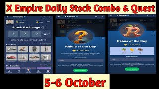 5-6 October X Empire Daily Combo ||Riddle Of The Day || Rebus Of The Day || YouTube video code