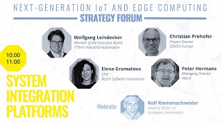 IoT & Edge Forum - Plenary Session - System Integration Platforms