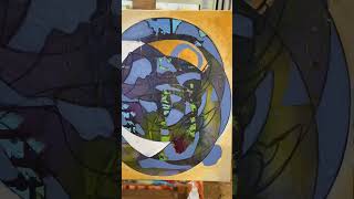 Progress shot of painting “Return to solitude” check out art at www.mavedzenge.com