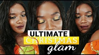 THE ULTIMATE GLAM CHRISTMAS LOOK | Lasts all day, leaves them shook!! (Crystal Olisa)