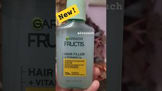 I tried the New Garnier Fructus Hair filler+VitCg/#shorts /#haircare #garnier