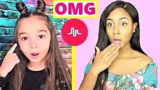 REACTING TO MY FAN SUBSCRIBERS MUSICAL.LY VIDEOS