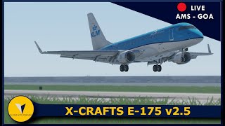 Amsterdam ✈ Genova | KLM Cityhopper E-175 |  X Plane 11