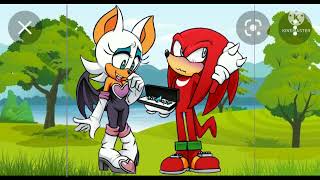 knuckles x rouge love 🌅🌻🌻🌻🧡🧡🧡