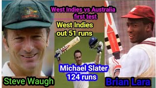 West Indies vs Australia 1st test match highlights 1999 #cricket #lover