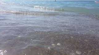 Sound of waves at Rhodes , Greece Beach