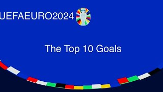 The Top 10 UEFAEURO2024 goals EA FC 24 [4K 60]