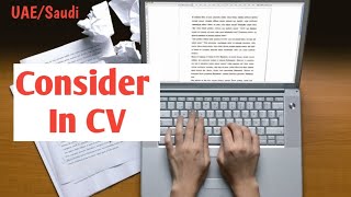 Think Before write CV| consider 4 Point