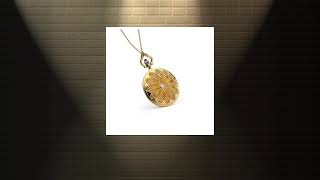 Amber necklace as a pocket watch design, made from 925 silver gold plated, Baltic geniue amber je...