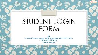 Login Form Using Servlets, Html and Jdbc