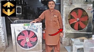 Talented Old man Making a Handmade Room Air Cooler with Amazing Skills