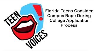 Florida Teens Consider Campus Rape to be Impactful on College Application Process