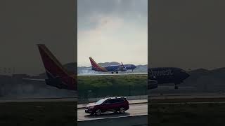 Southwest Airlines Boeing 737-8 landing at Los Angeles International Airport KLAX