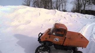 Mercedes Unimog RC Truck In The Snow