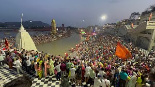 Live Shri Ganga Maiya Aarti | Har Ki Pauri | Haridwar । Vlog 3