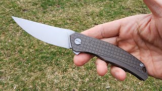 Shirogorov Knives Quantum. Bronze MonkeyEdge FRAG pattern.