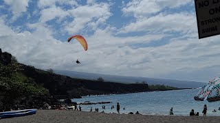 Paragliding on the the beach