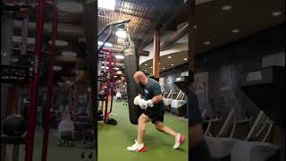 Heavy bag boxing