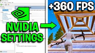 BEST Nvidia Control Panel Settings for Fortnite! (MAX FPS)