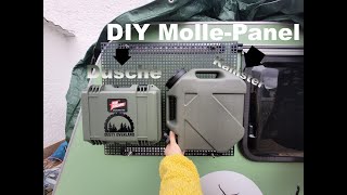 DIY Molle - Panel mit Dusche und Kanister