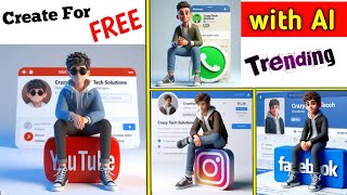 How to create 3D AI Social media boy Images| Viral photo editing I bing image creator tutorial| ai