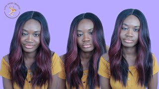 Outre Synthetic I-Part Swiss Lace Front Wig - SHATAYA | Love Your Crownz