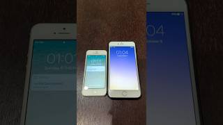 iPhone 5 on iOS 10 vs iPhone 6 Plus on iOS 9 boot up test #shorts #iphone5 #ios10 #iphone6plus #ios9