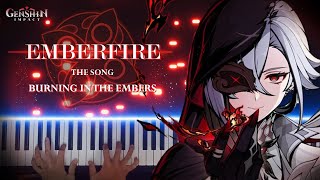 "Emberfire" [The Song Burning In The Embers] - Genshin Impact OST - Piano Cover (Visualizer)