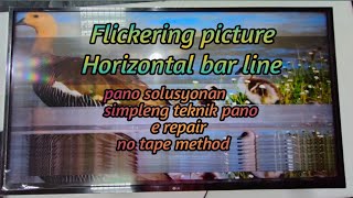 How to Fix Horizontal Lines, Flickering Picture in 4K LG LED Smart TV (Tagalog).