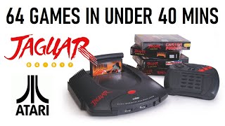 64 Atari Jaguar Games In Under 40 Minutes