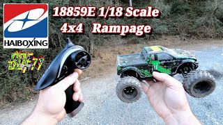 HIABOXING 18859E 1/18 Scale 4x4 Rampage Drive Review & Unboxing