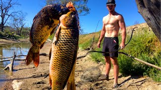 Bow Fishing Feral Carp in Australian Outback | Catch and Cook