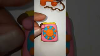 How to make Mini clay Telephone छोटा टेलीफोन बनाने का तरीका  #shorts