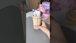 Tái chế ly nhựa làm HỘP BÚT từ que kem 🤩| Bò Cutie #diy #handmade #shorts