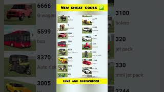 Indian Bikes Driving 3D All Vehicle Cheats Codes #shorts #short #indianbikedriving3d #cheatcodes