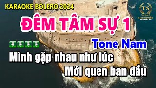 Karaoke Đêm Tâm Sự Tone Nam Nhạc Sống | Dễ Hát | Sinh Nguyễn Karaoke